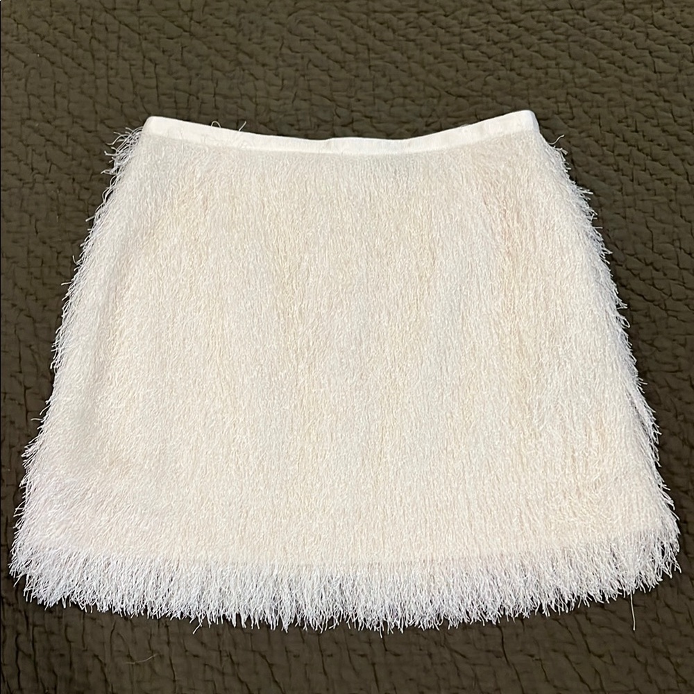 Vintage H&M eyelash fringe mini skirt